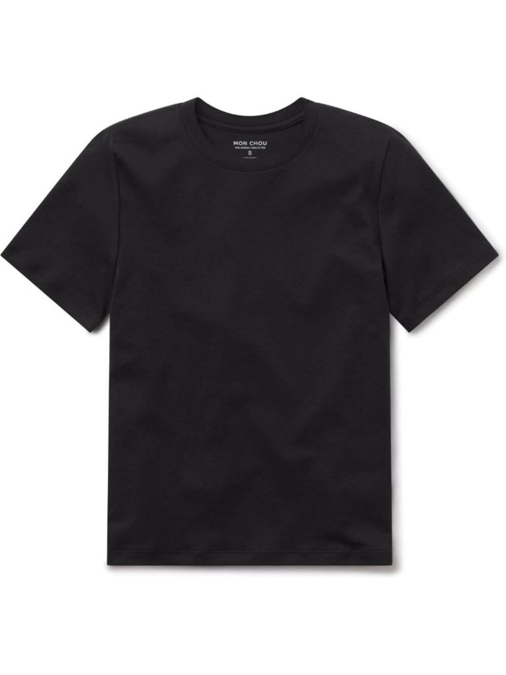 Organic Peruvian Pima Cotton Crew Neck Tee - Soft Black Women's Top